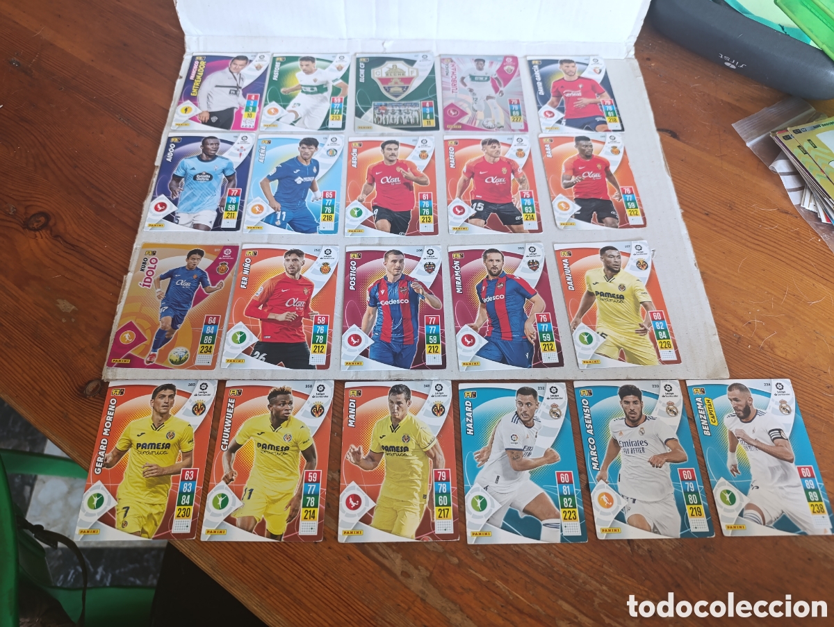 Cromos de F&uacute;tbol: LOTE DE 21 CROMOS / DE FUTBOL / LIGA - 2018 - 19 / DE LA COLECCION PANINI
