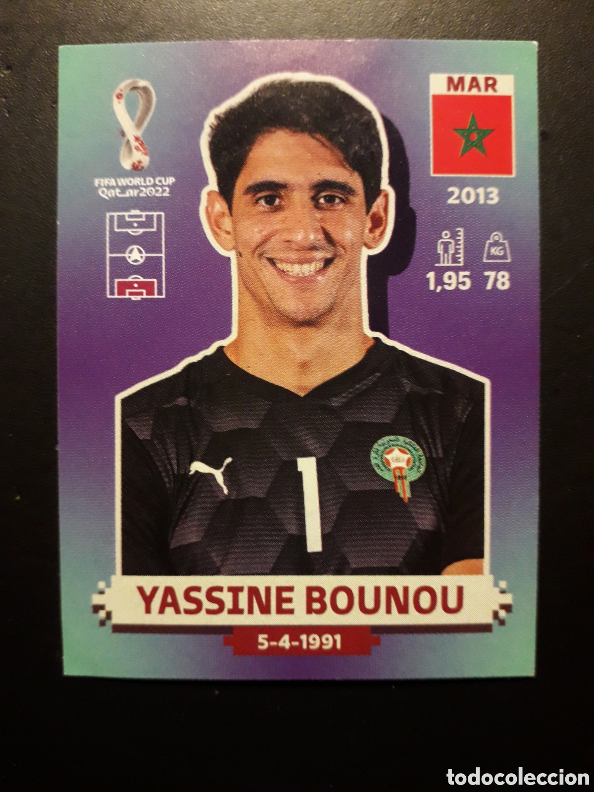Football Stickers: BOUNOU MARRUECOS N&deg; 3 COPA MUNDIAL DE F&Uacute;TBOL QATAR 2022 22 PANINI SIN PEGAR PEDIDO M&Iacute;NIMO 3&euro;
