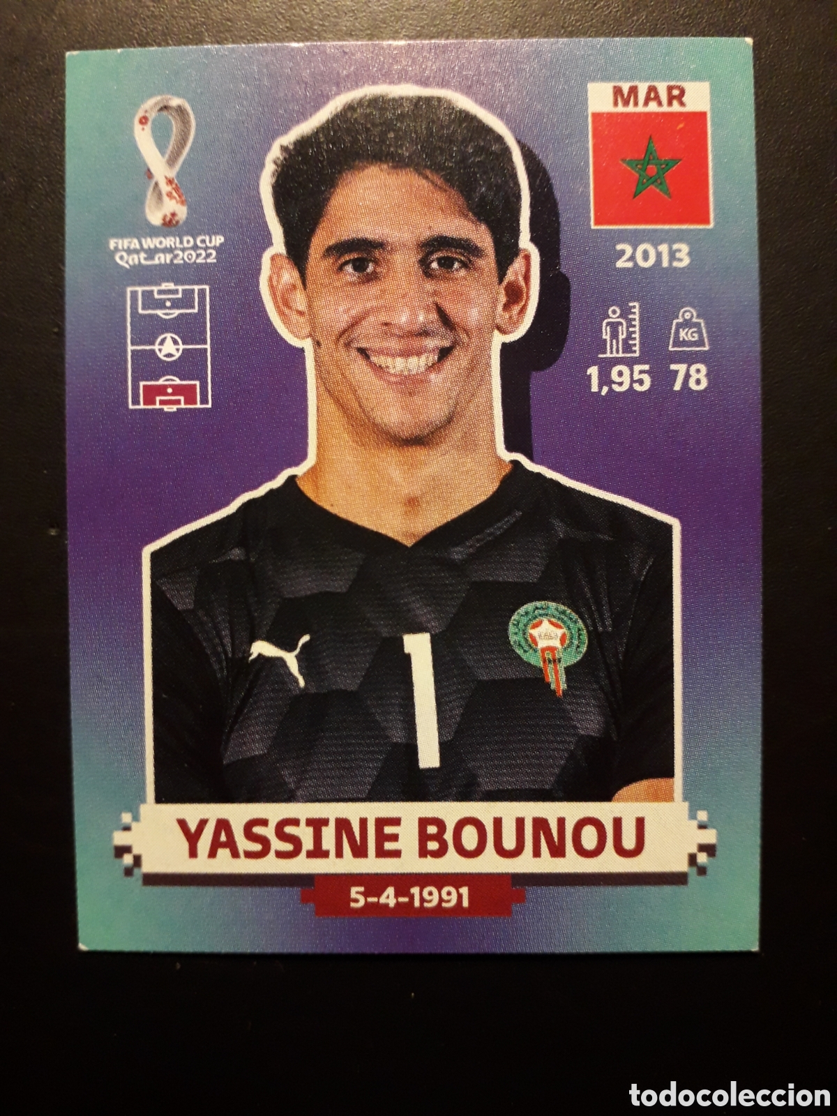 Football Stickers: BOUNOU MARRUECOS N&deg; 3 COPA MUNDIAL DE F&Uacute;TBOL QATAR 2022 22 PANINI SIN PEGAR PEDIDO M&Iacute;NIMO 3&euro;
