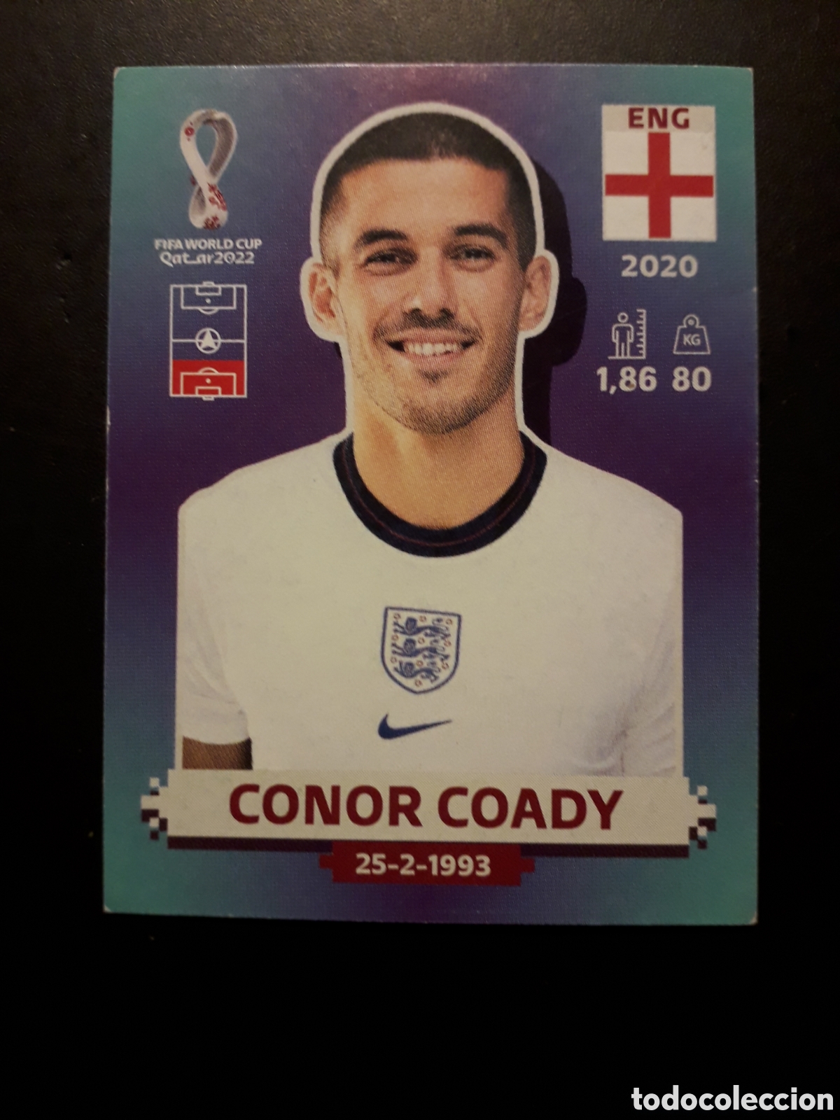Football Stickers: CONOR COADY INGLATERRA N&deg; 6 COPA MUNDIAL DE F&Uacute;TBOL QATAR 2022 22 PANINI SIN PEGAR PEDIDO M&Iacute;NIMO 3&euro;.