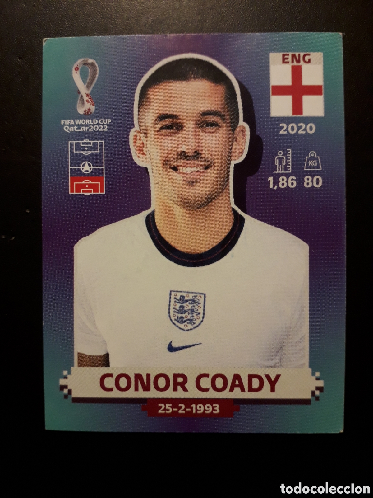 Football Stickers: CONOR COADY INGLATERRA N&deg; 6 COPA MUNDIAL DE F&Uacute;TBOL QATAR 2022 22 PANINI SIN PEGAR PEDIDO M&Iacute;NIMO 3&euro;.
