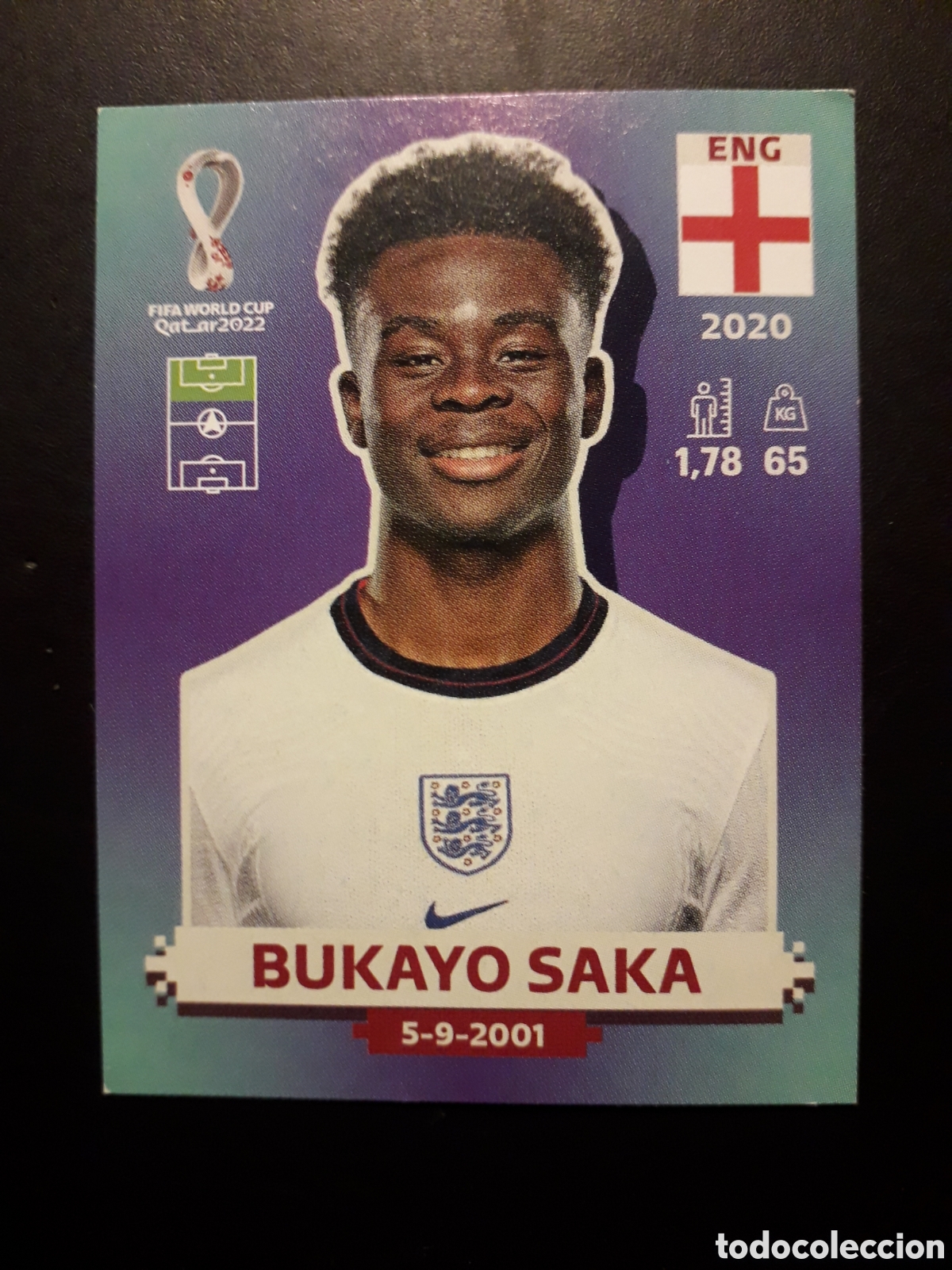 Football Stickers: BUKAYO SAKA INGLATERRA N&deg; 19 COPA MUNDIAL DE F&Uacute;TBOL QATAR 2022 22 PANINI SIN PEGAR PEDIDO M&Iacute;NIMO 3&euro;.