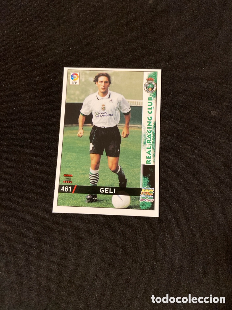 Fu&szlig;ball-Sticker: GELI 461 ULTIMA HORA (RACING SANTANDER) MUNDICROMO 1998-1999 98 99 FICHAS LIGA F-1