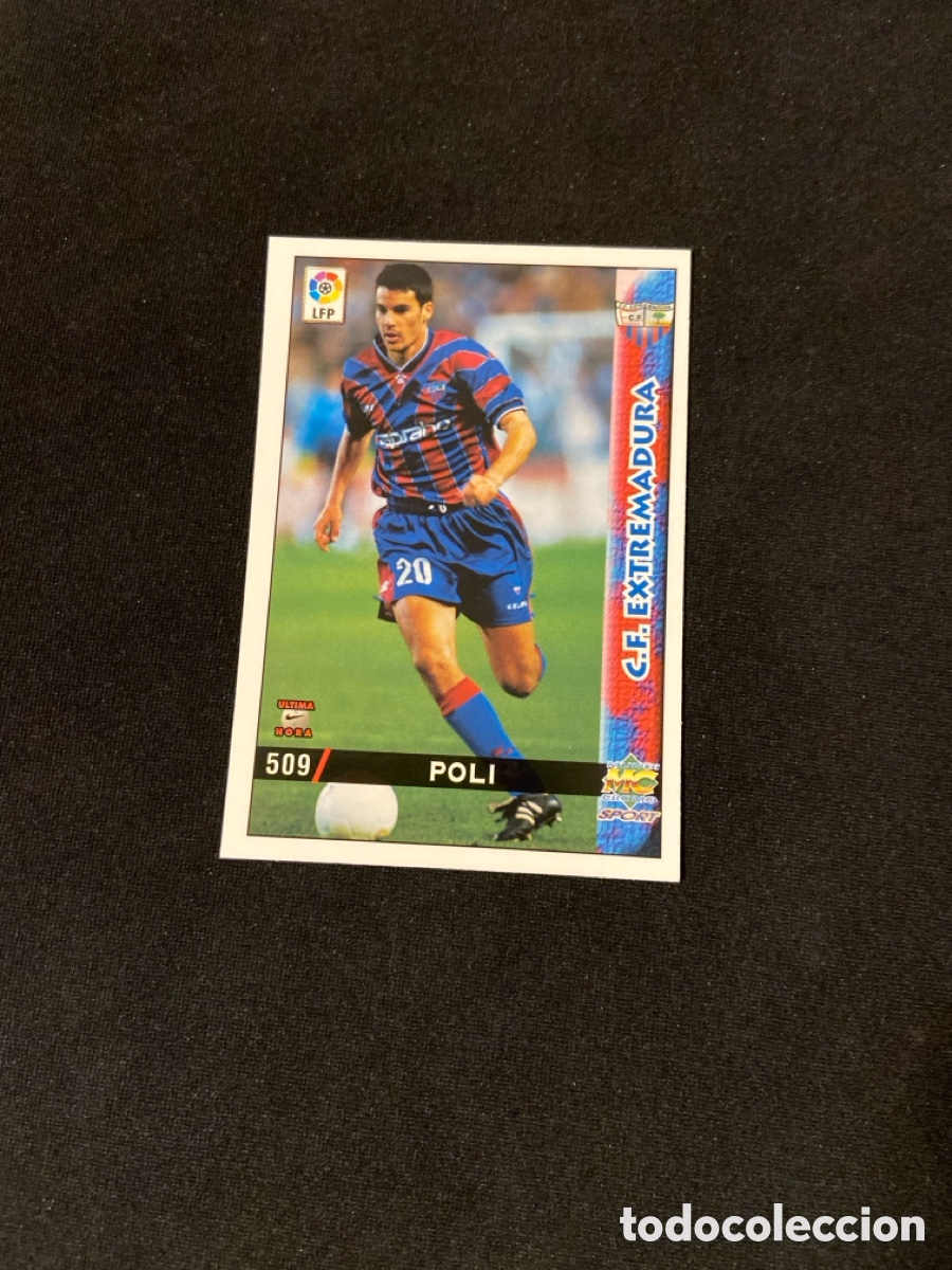 Figurine di Calcio: POLI 509 ULTIMA HORA (EXTREMADURA) MUNDICROMO 1998-1999 98 99 FICHAS LIGA F-1