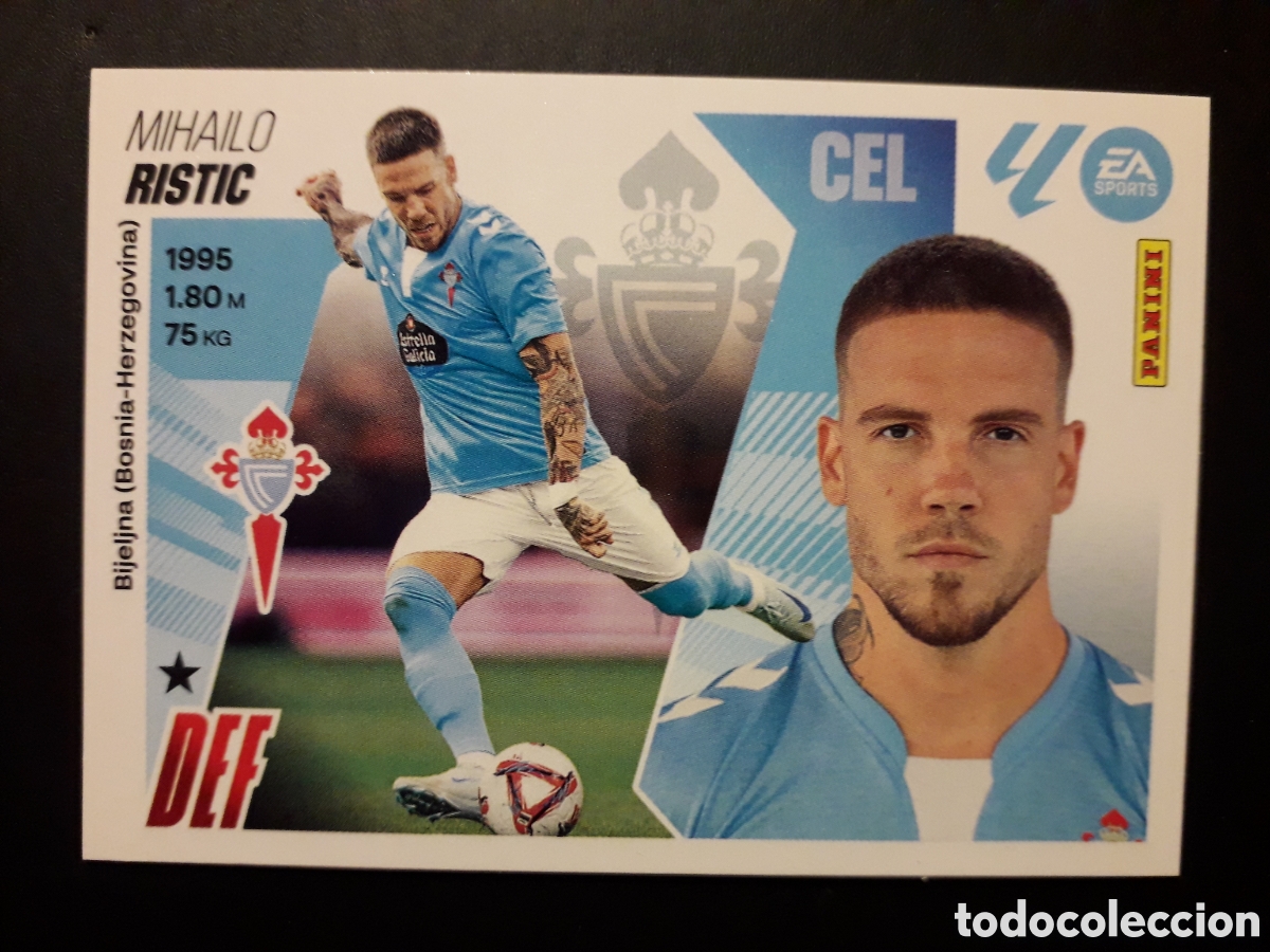 Cromos de F&uacute;tbol: RISTIC CELTA DE VIGO N&deg; 10B ED ESTE 2025 2026 25 26 SIN PEGAR PEDIDO M&Iacute;NIMO 3&euro;