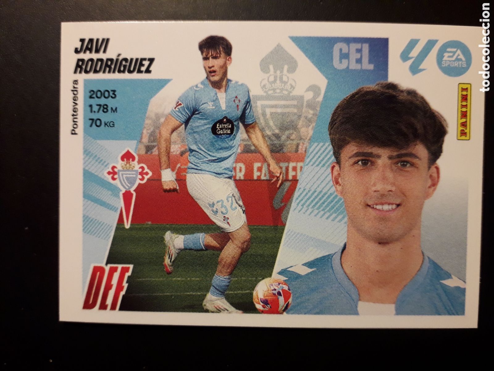 Cromos de F&uacute;tbol: JAVI RODR&Iacute;GUEZ CELTA DE VIGO N&deg; 5 ED ESTE 2025 2026 25 26 SIN PEGAR PEDIDO M&Iacute;NIMO 3&euro;