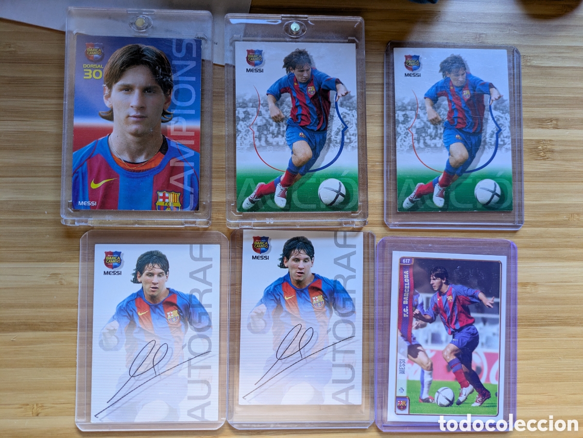 Figurine di Calcio: 6 cromos Messi rookie