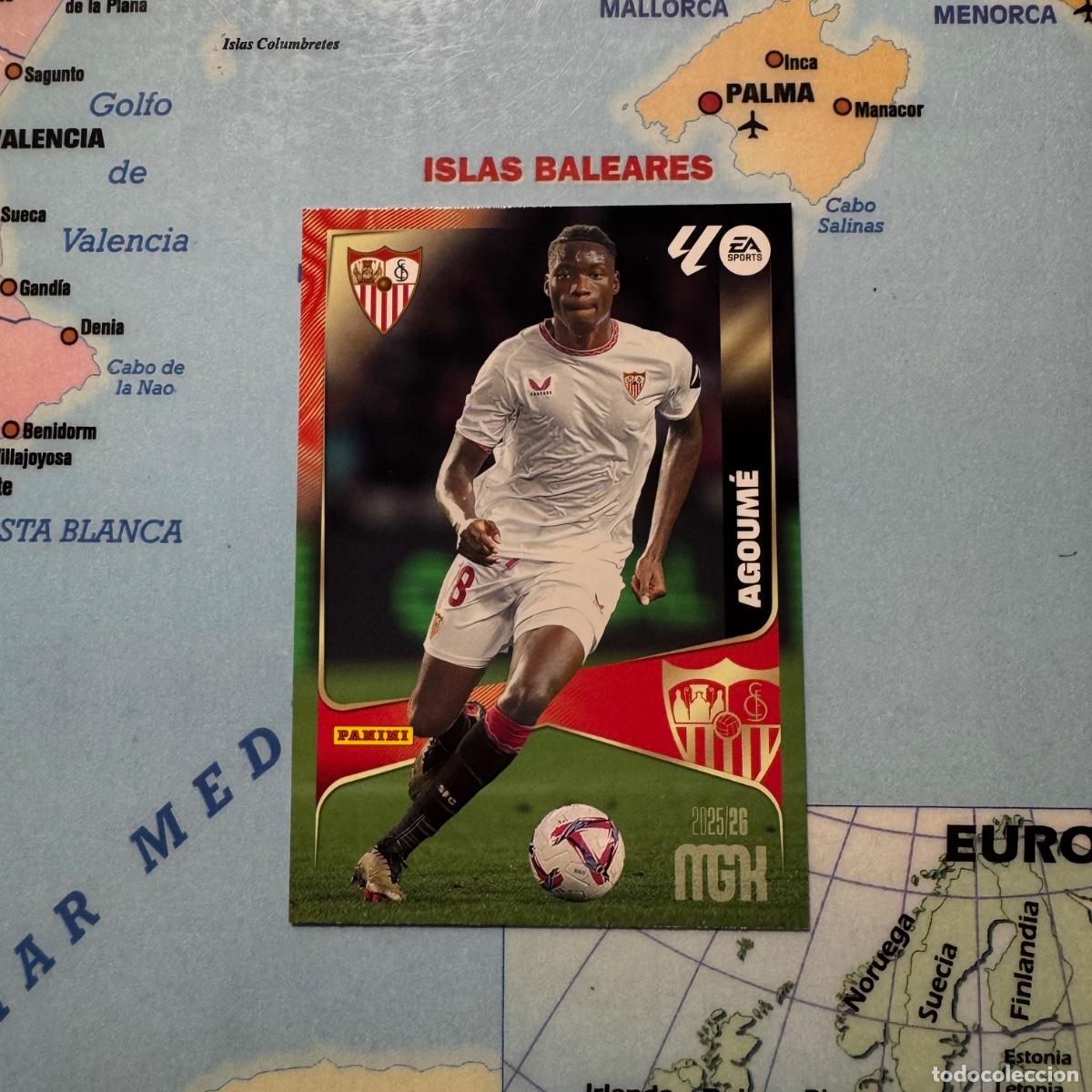 Cromos de f&uacute;tbol: Agoume n&uacute;mero 336 del Sevilla megacracks 25-26 2025-2026