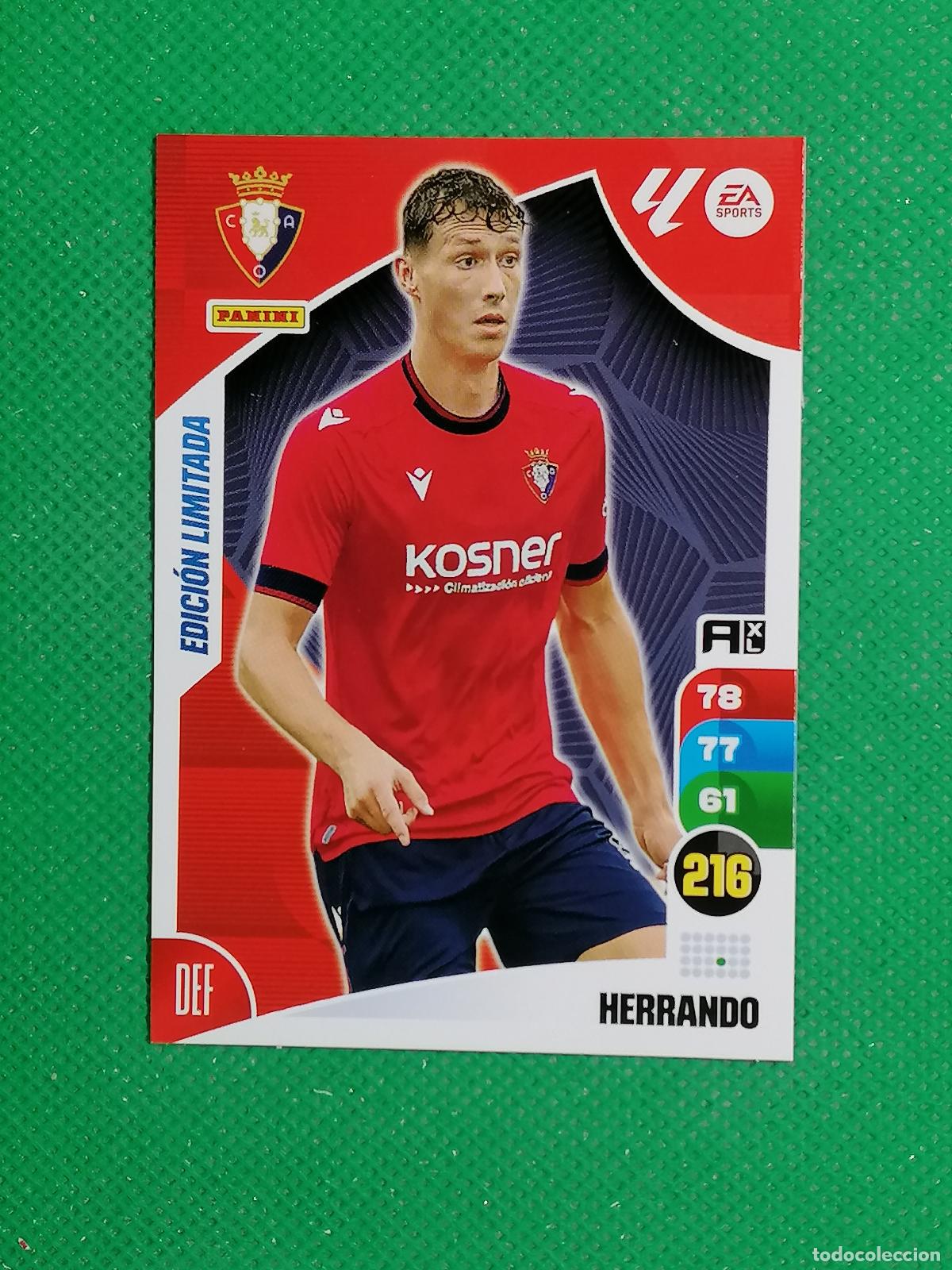 Cromos de F&uacute;tbol: HERRANDO OSASUNA EDICION LIMITADA ⚽ PANINI LIGA ADRENALYN XL 2024 2025 24 25 ⚽