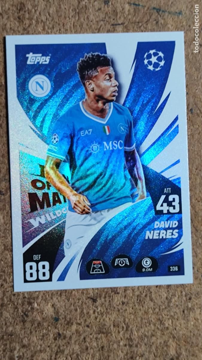 Cromos de F&uacute;tbol: MATCH ATTAX 25/26 CARD MAN OF THE MATCH NERES NAPOLI # 336 TOPPS