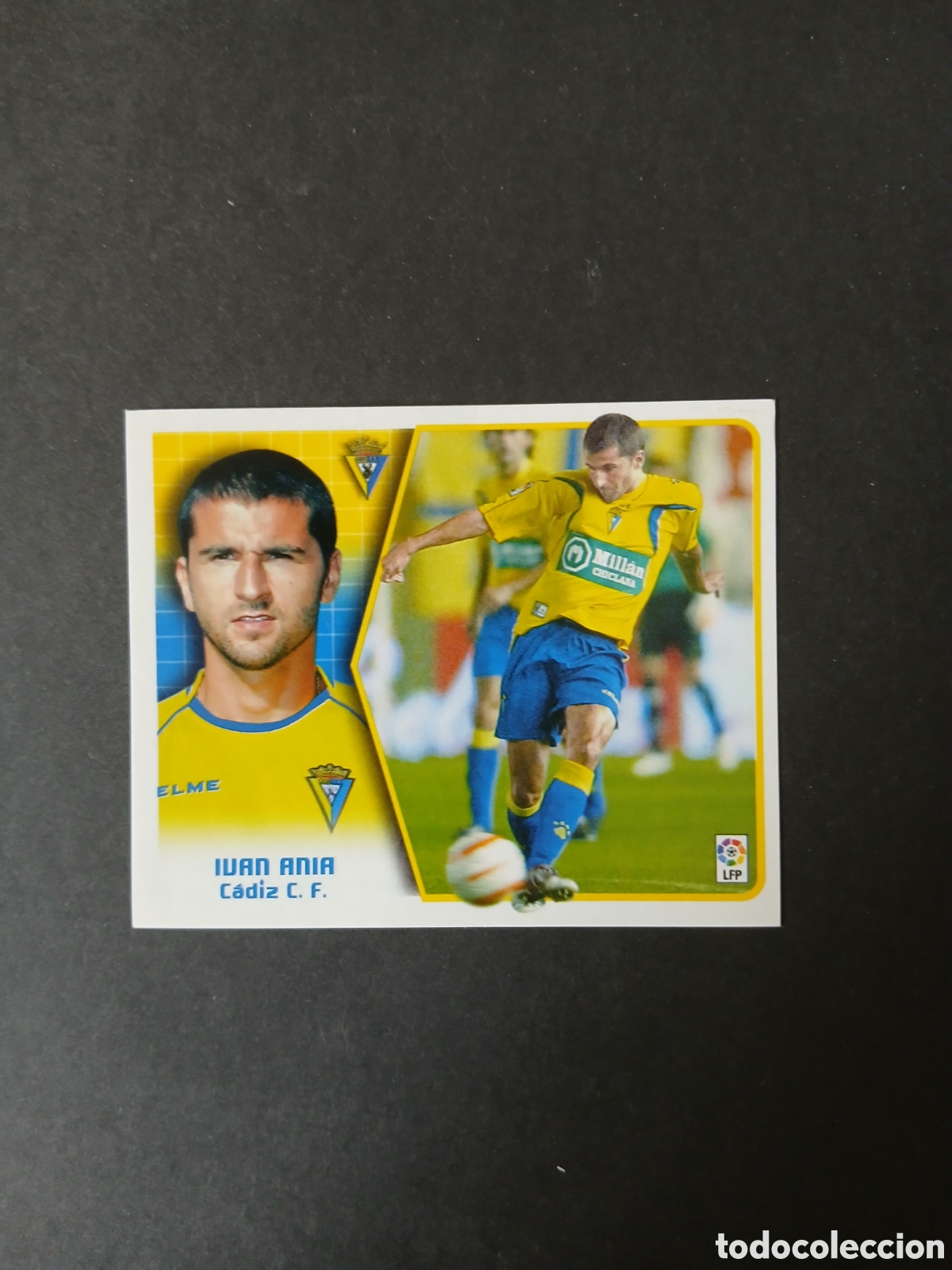 Fu&szlig;ball-Sticker: IVAN ANIA CADIZ FICHAJE 27 LIGA ESTE 2005/06 05 06 NUNCA PEGADO SIN PEGAR