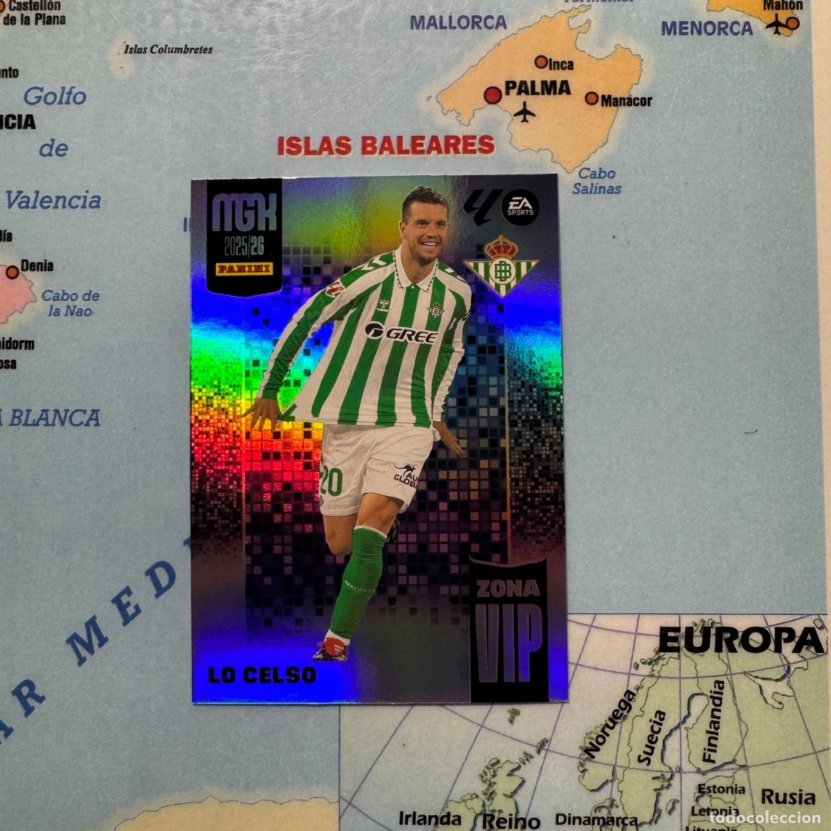 Football Stickers: Lo Celso serie vip n&uacute;mero 401 Del Betis megacracks 25-26 2025-2026