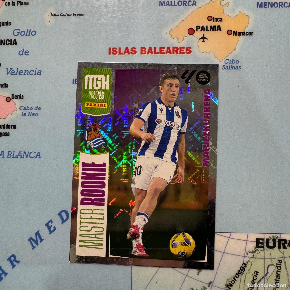 Cromos de F&uacute;tbol: Mariezkurrena serie Master Rookie n&uacute;mero 417 De la Real Sociedad megacracks 25-26 2025-2026