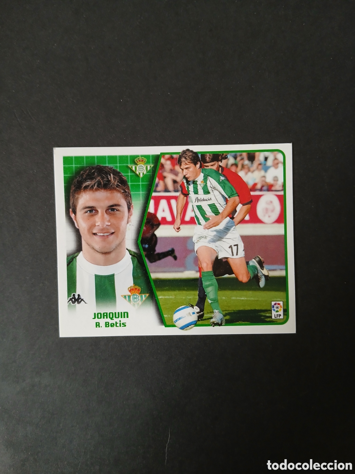 Fu&szlig;ball-Sticker: JOAQUIN BETIS LIGA ESTE 2005/06 05 06 NUNCA PEGADO SIN PEGAR
