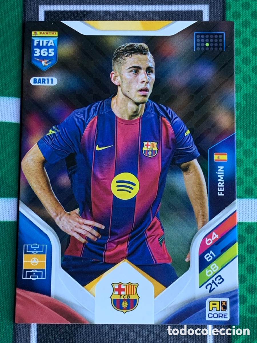 Football Stickers: BAR11 Ferm&iacute;n FC Barcelona CORE ADRENALYN FIFA 365 2026