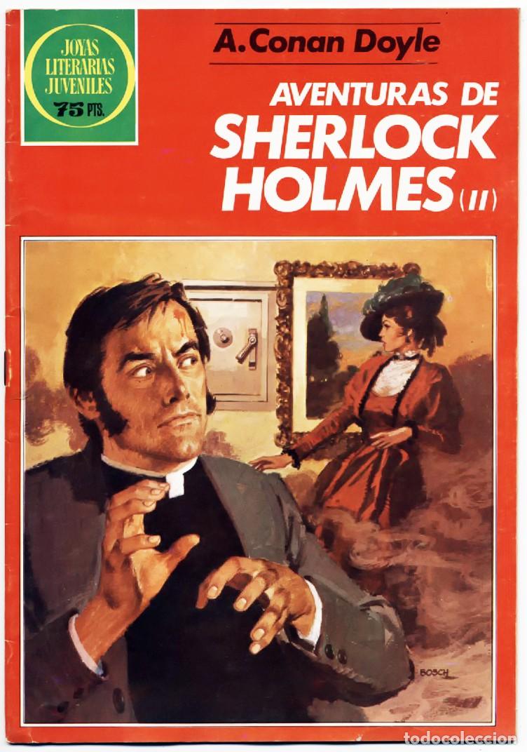 Cromos de f&uacute;tbol: JOYAS LITERARIAS JUVENILES N&ordm; 268 AVENTURAS DE SHERLOCK HOLMES II 1984 BRUGUERA