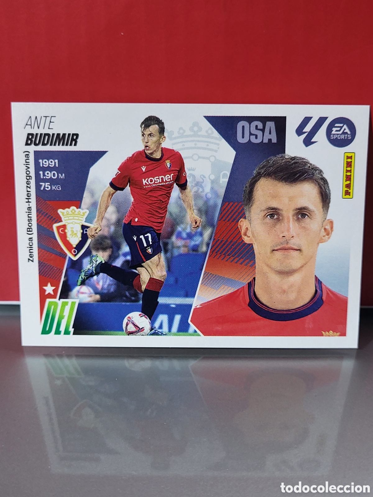 Figurine di Calcio: BUDIMIR CA OSASUNA N&ordm; 19 CROMO LIGA ESTE 2025-2026 25 26 PANINI