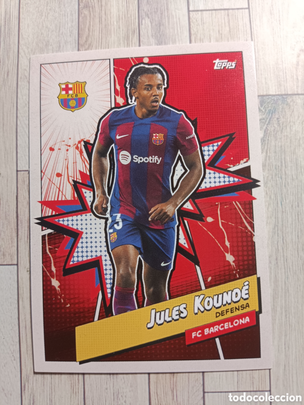 Fu&szlig;ball-Sticker: BARH-9 KOUNDE BARCELONA BAR&Ccedil;A FAN SET 2023 2024 TOPPS 23 24