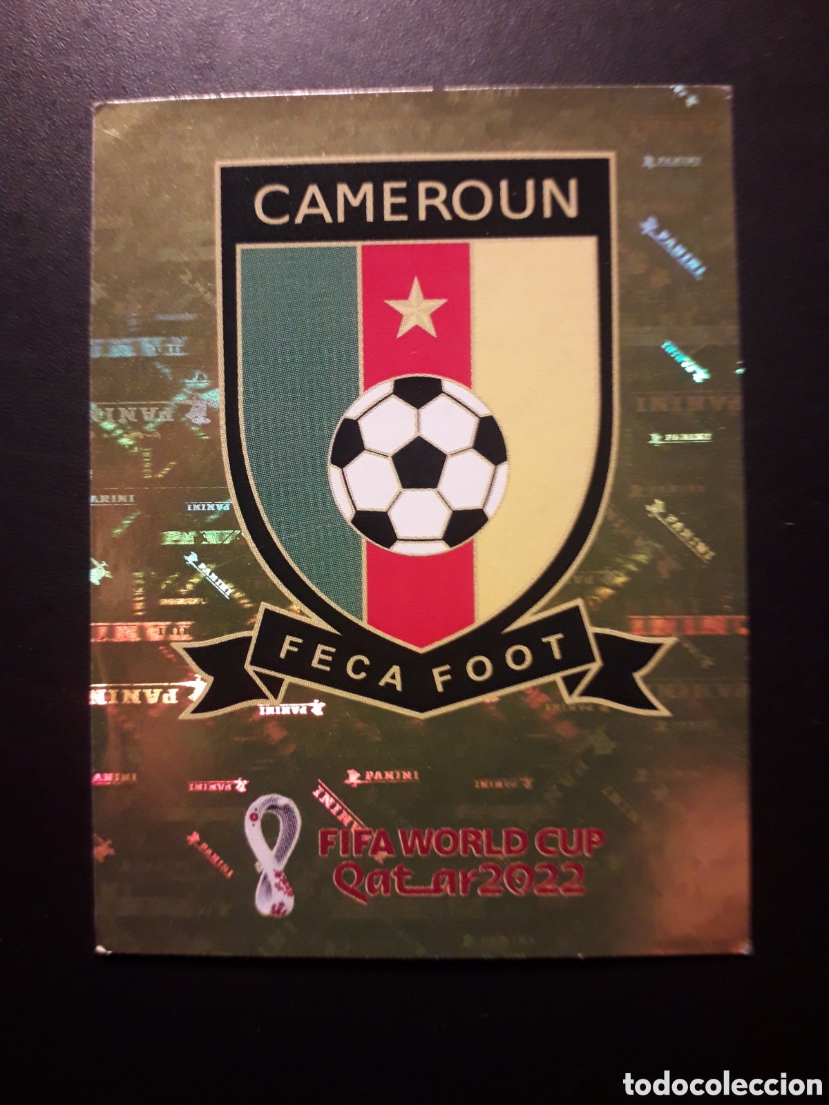 Football Stickers: ESCUDO CAMER&Uacute;N N&deg; 2 COPA MUNDIAL DE F&Uacute;TBOL QATAR 2022 22 PANINI SIN PEGAR PEDIDO M&Iacute;NIMO 3&euro;