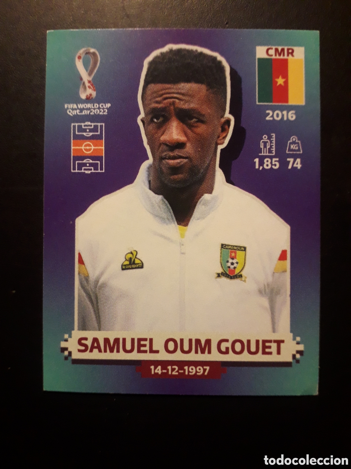 Football Stickers: SAMUEL OUM GOUET CAMER&Uacute;N N&deg; 14 COPA MUNDIAL DE F&Uacute;TBOL QATAR 2022 22 PANINI SIN PEG PEDIDO M&Iacute;NIMO 3&euro;
