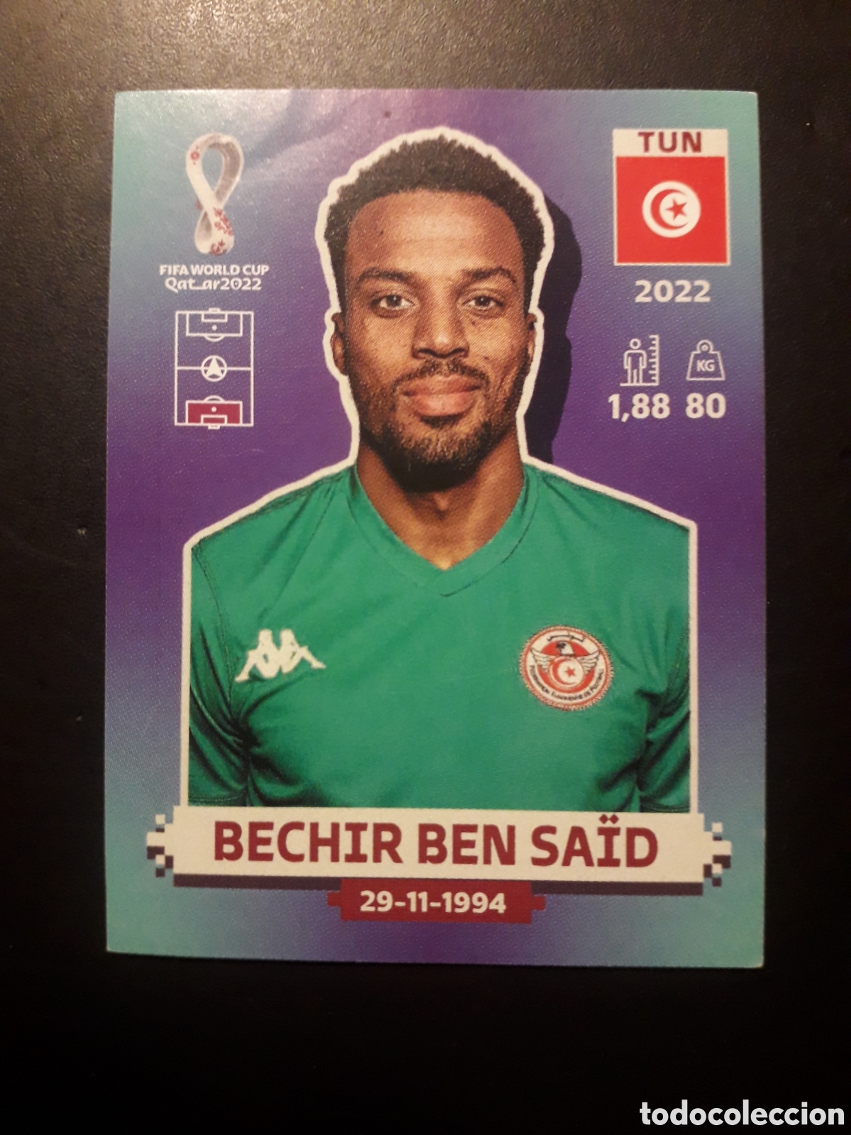 Football Stickers: BECHIR BEN SA&Iuml;D T&Uacute;NEZ N&deg; 3 COPA MUNDIAL DE F&Uacute;TBOL QATAR 2022 22 PANINI SIN PEGAR PEDIDO M&Iacute;NIMO 3&euro;