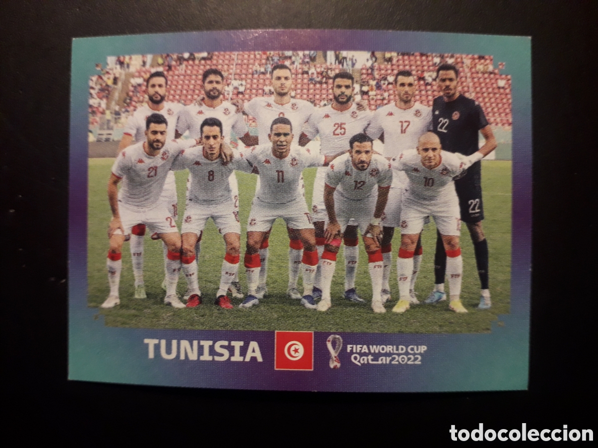 Football Stickers: EQUIPO T&Uacute;NEZ N&deg; 1 COPA MUNDIAL DE F&Uacute;TBOL QATAR 2022 22 PANINI SIN PEGAR PEDIDO M&Iacute;NIMO 3&euro;