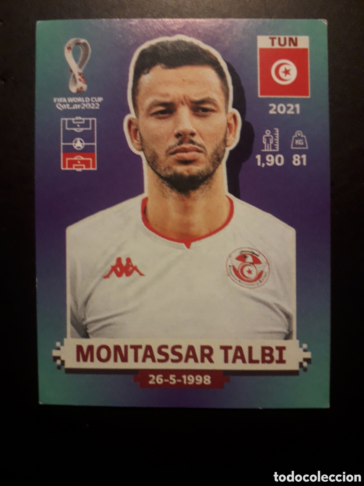 Football Stickers: MOSTASSAR TALBI T&Uacute;NEZ N&deg; 11 COPA MUNDIAL DE F&Uacute;TBOL QATAR 2022 22 PANINI SIN PEGAR PEDIDO M&Iacute;NIMO 3&euro;.