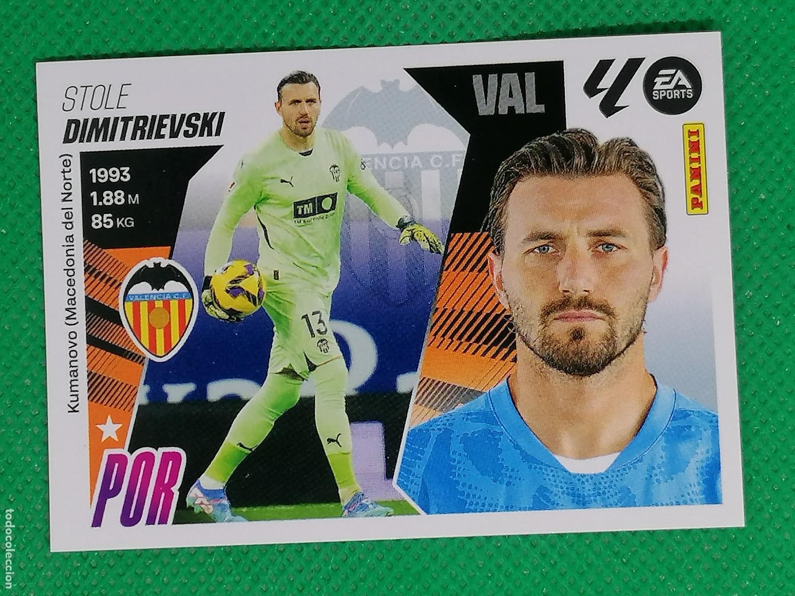 Football Stickers: 3 STOLE DIMITRIEVSKI VALENCIA ⚽ PANINI LIGA ESTE 25 26 2025 2026 ⚽