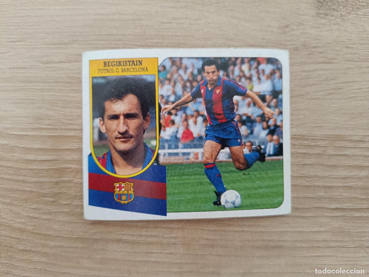 Cromos de F&uacute;tbol: CROMO DE F&Uacute;TBOL LIGA ESTE BEGUIRISTAIN BARCELONA SIN PEGAR NUNCA PEGADO 91 92 1991 1992