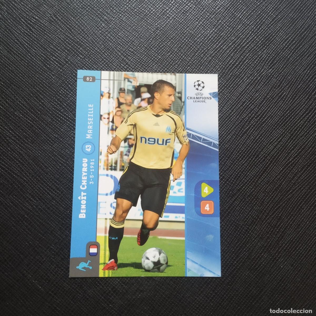 Cromos de Futebol: 82 CHEYROU MARSELLA PANINI TRADING CARDS UEFA CHAMPIONS LEAGUE 2008 2009 - A108 PG298
