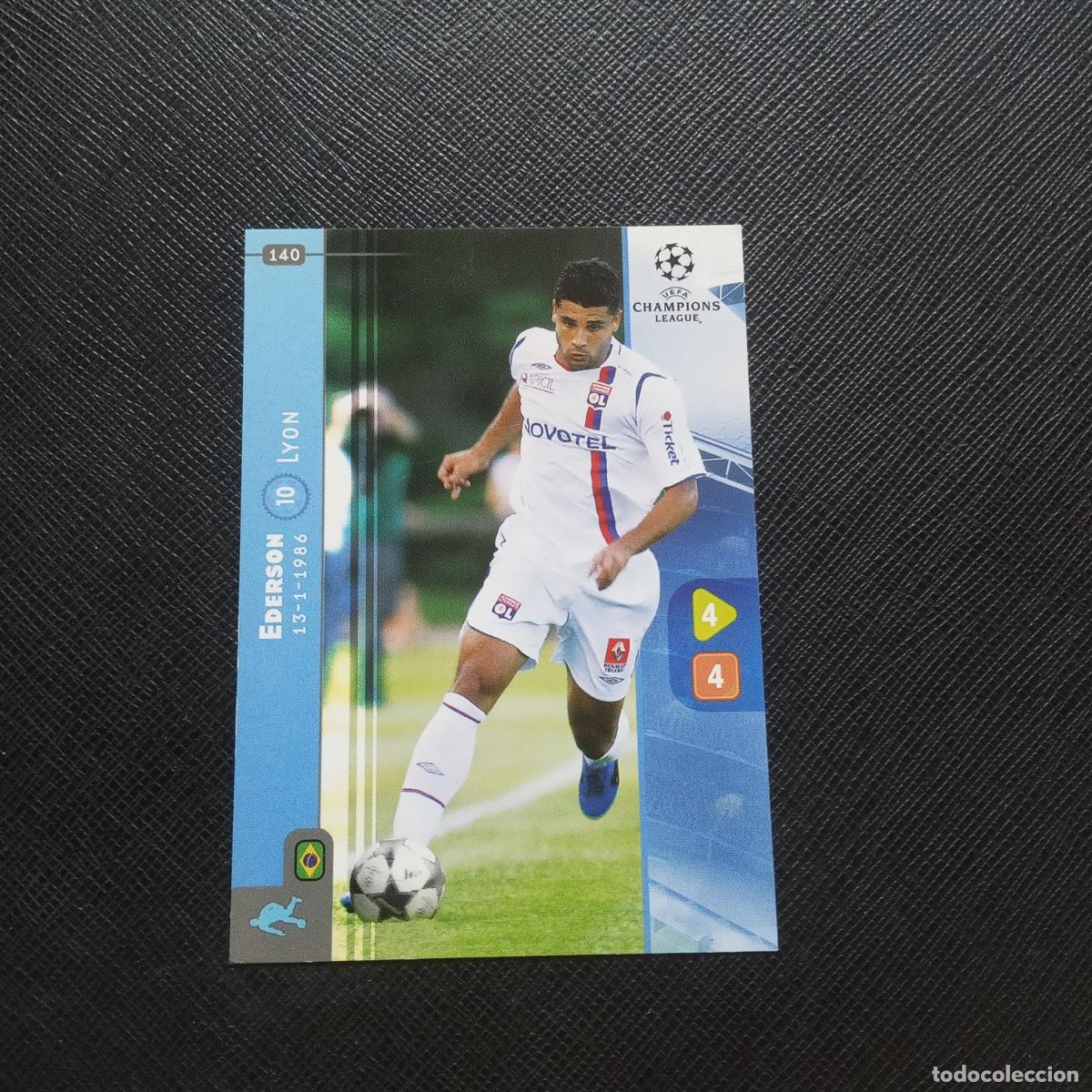 Cromos de Futebol: 140 EDERSON LYON PANINI TRADING CARDS UEFA CHAMPIONS LEAGUE 2008 2009 - A108 PG352