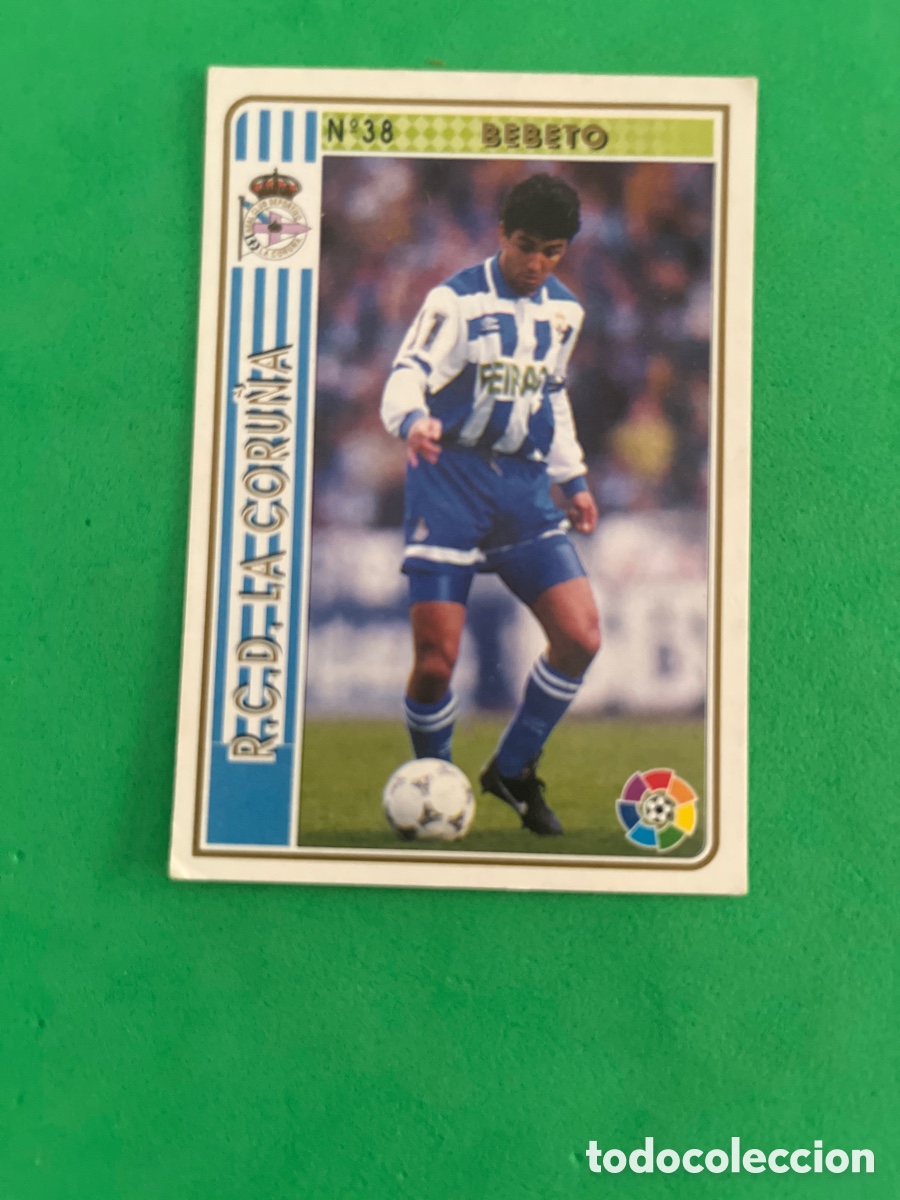 Cromos de F&uacute;tbol: BEBETO N&ordm; 38 DEPORTIVO DE LA CORU&Ntilde;A FICHAS DE LA LIGA 1994 1995 MUNDICROM 94 95 MC CARD