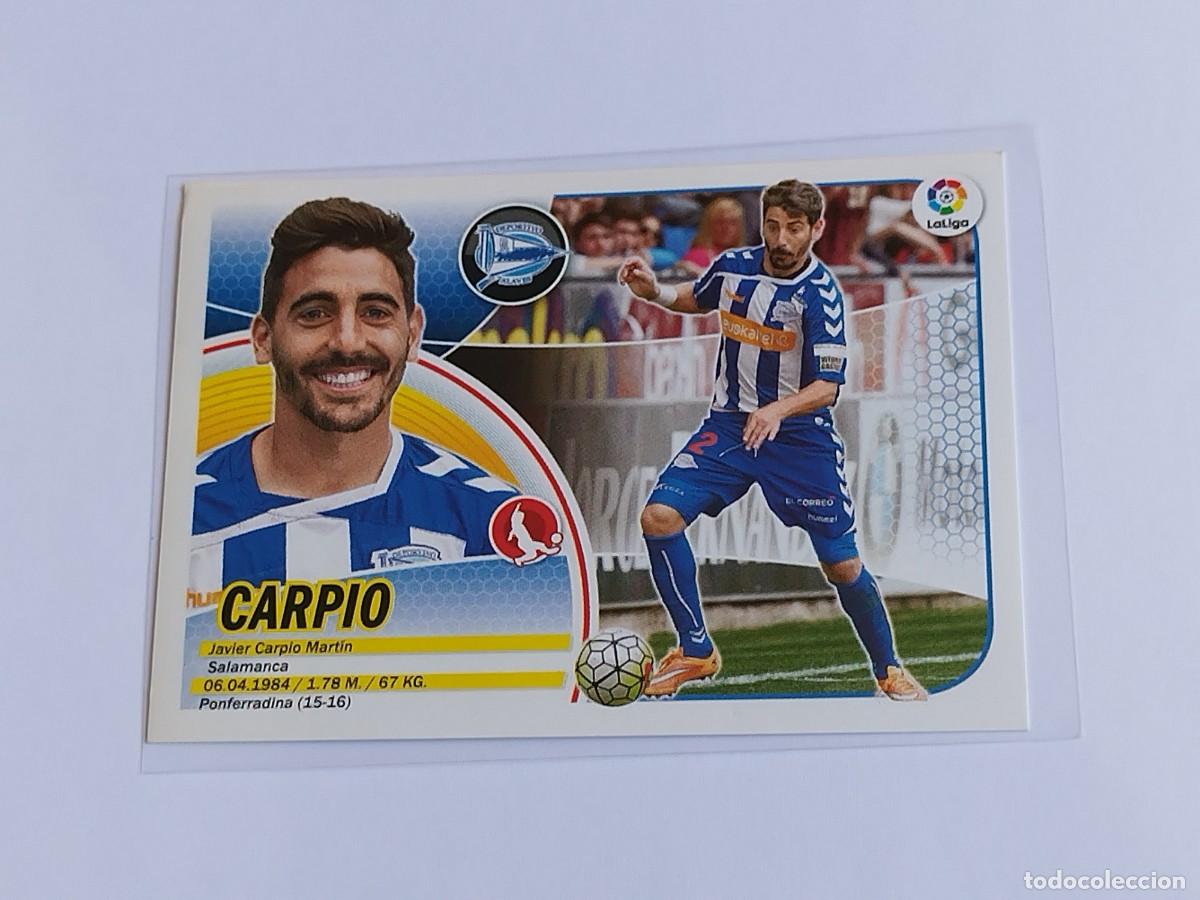 Fu&szlig;ball-Sticker: CARPIO N&ordm; 3 DEPORTIVO ALAV&Eacute;S - PANINI EDICIONES ESTE LIGA 2016 2017 - VERSI&Oacute;N ERROR LOGO 16 17