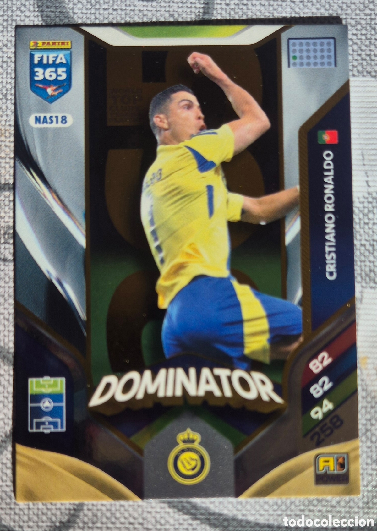 Cromos de f&uacute;tbol: NAS18 Cristiano Ronaldo al nassr Dominator fifa 365 2026