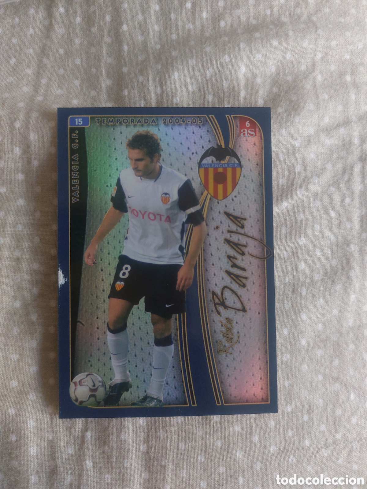 Fu&szlig;ball-Sticker: 6 DIARIO AS MUNDICROMO 2004 2005 04 05 FICHAS LIGA BARAJA N&ordm; 15 VALENCIA CARD ALBUM COLECCI&Oacute;N