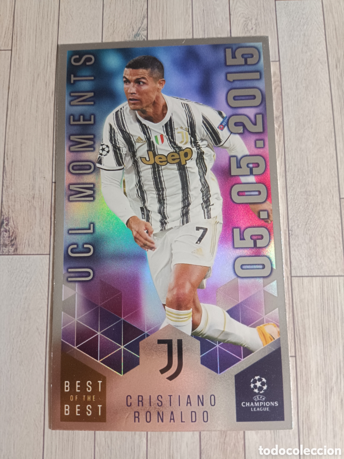Cromos de F&uacute;tbol: 159 CRISTIANO RONALDO JUVENTUS UCL MOMENTS 25.05.2015 UCL TOPPS BEST OF THE BEST 2020 2021 20 21