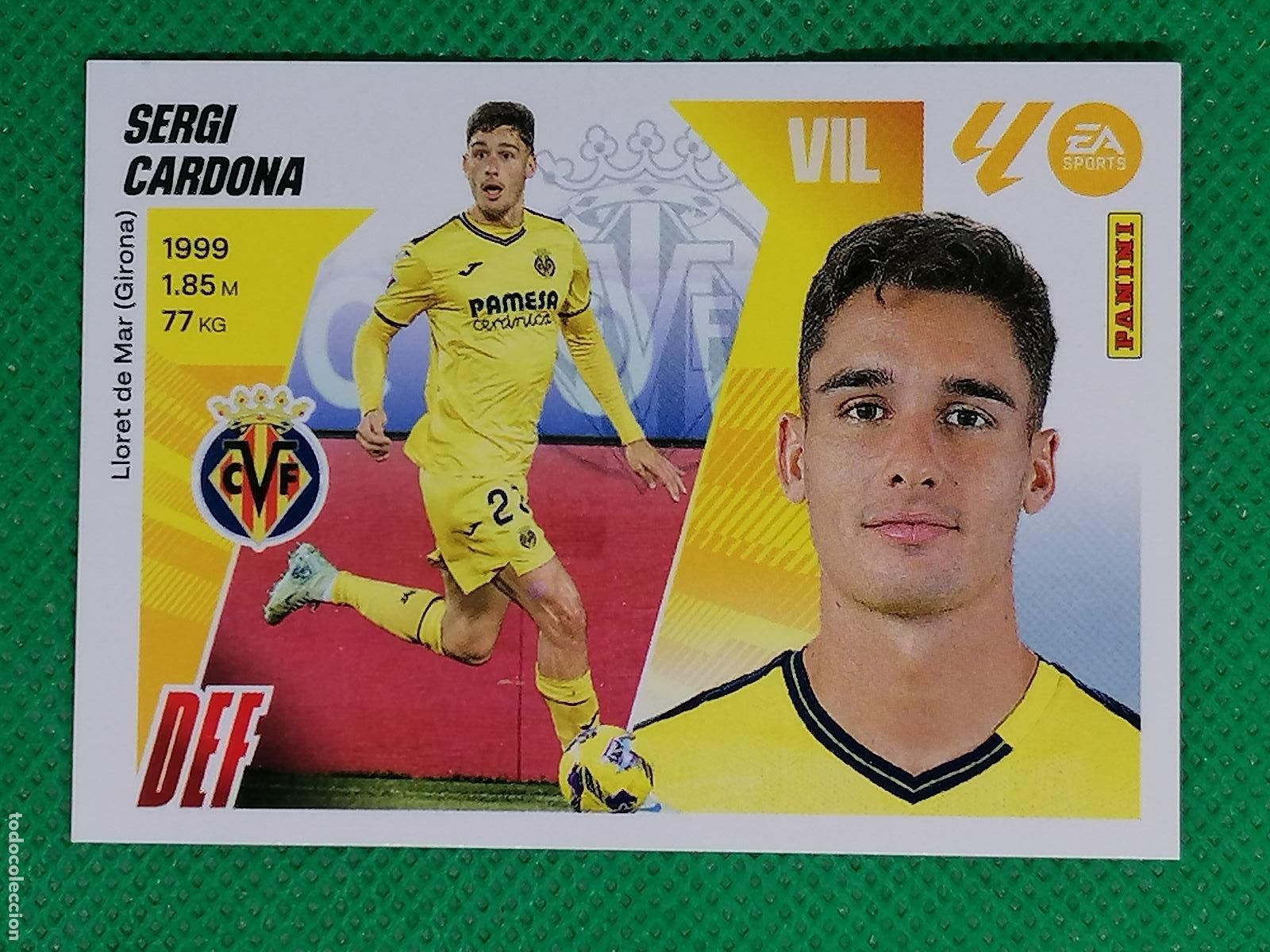 Football Stickers: 9 SERGI CARDONA VILLARREAL ⚽ PANINI LIGA ESTE 25 26 2025 2026 ⚽