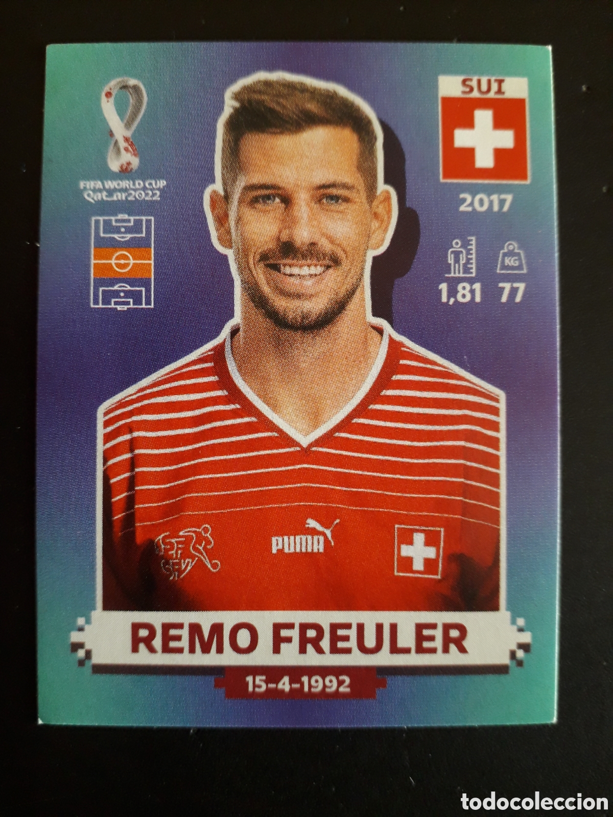 Football Stickers: REMO FREULER SUIZA N&deg; 11 COPA MUNDIAL DE F&Uacute;TBOL QATAR 2022 22 PANINI SIN PEGAR PEDIDO M&Iacute;NIMO 3&euro;