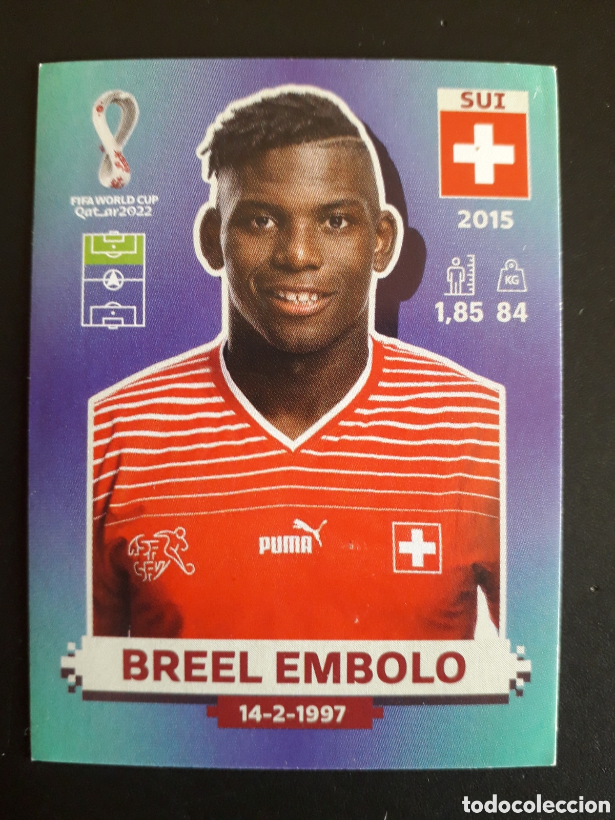 Football Stickers: BREEL EMBOLO SUIZA N&deg; 17 COPA MUNDIAL DE F&Uacute;TBOL QATAR 2022 22 PANINI SIN PEGAR PEDIDO M&Iacute;NIMO 3&euro;.