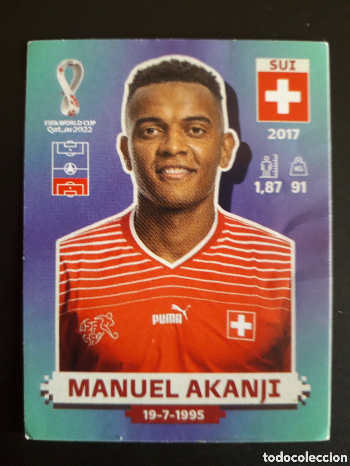 Football Stickers: MANUEL AKANJI SUIZA N&deg; 5 COPA MUNDIAL DE F&Uacute;TBOL QATAR 2022 22 PANINI SIN PEGAR PEDIDO M&Iacute;NIMO 3&euro;