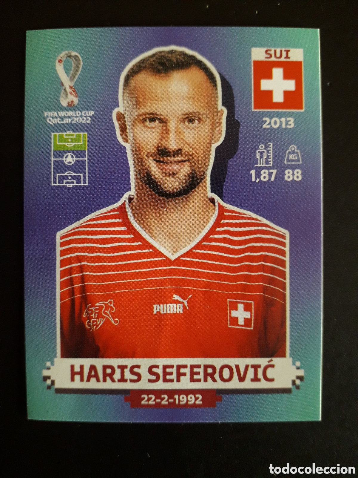 Football Stickers: HARIS SEFEROVIĆ SUIZA N&deg; 19 COPA MUNDIAL DE F&Uacute;TBOL QATAR 2022 22 PANINI SIN PEGAR PEDIDO M&Iacute;NIMO 3&euro;.