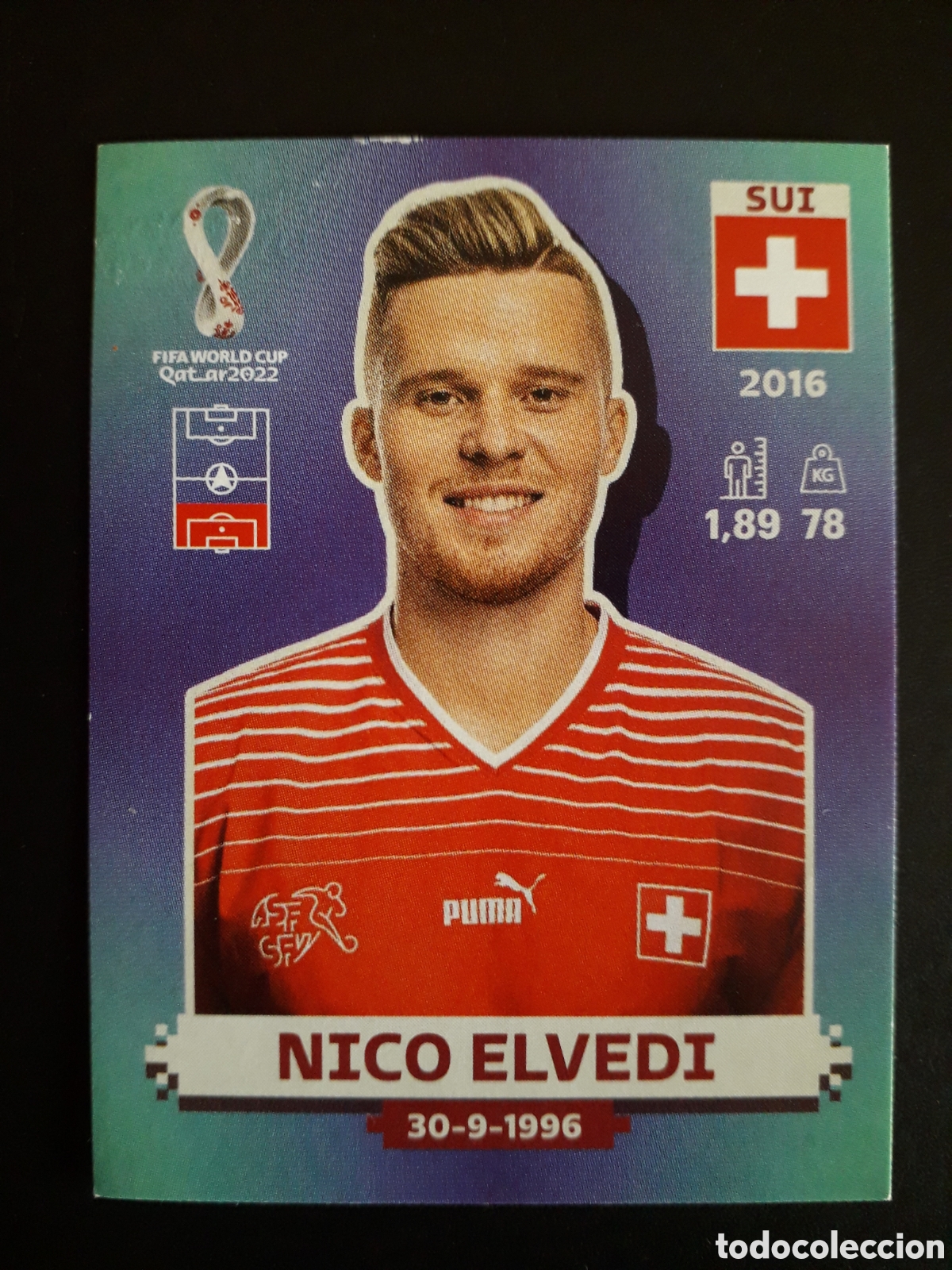 Football Stickers: NICO ELVEDI SUIZA N&deg; 6 COPA MUNDIAL DE F&Uacute;TBOL QATAR 2022 22 PANINI SIN PEGAR PEDIDO M&Iacute;NIMO 3&euro;.