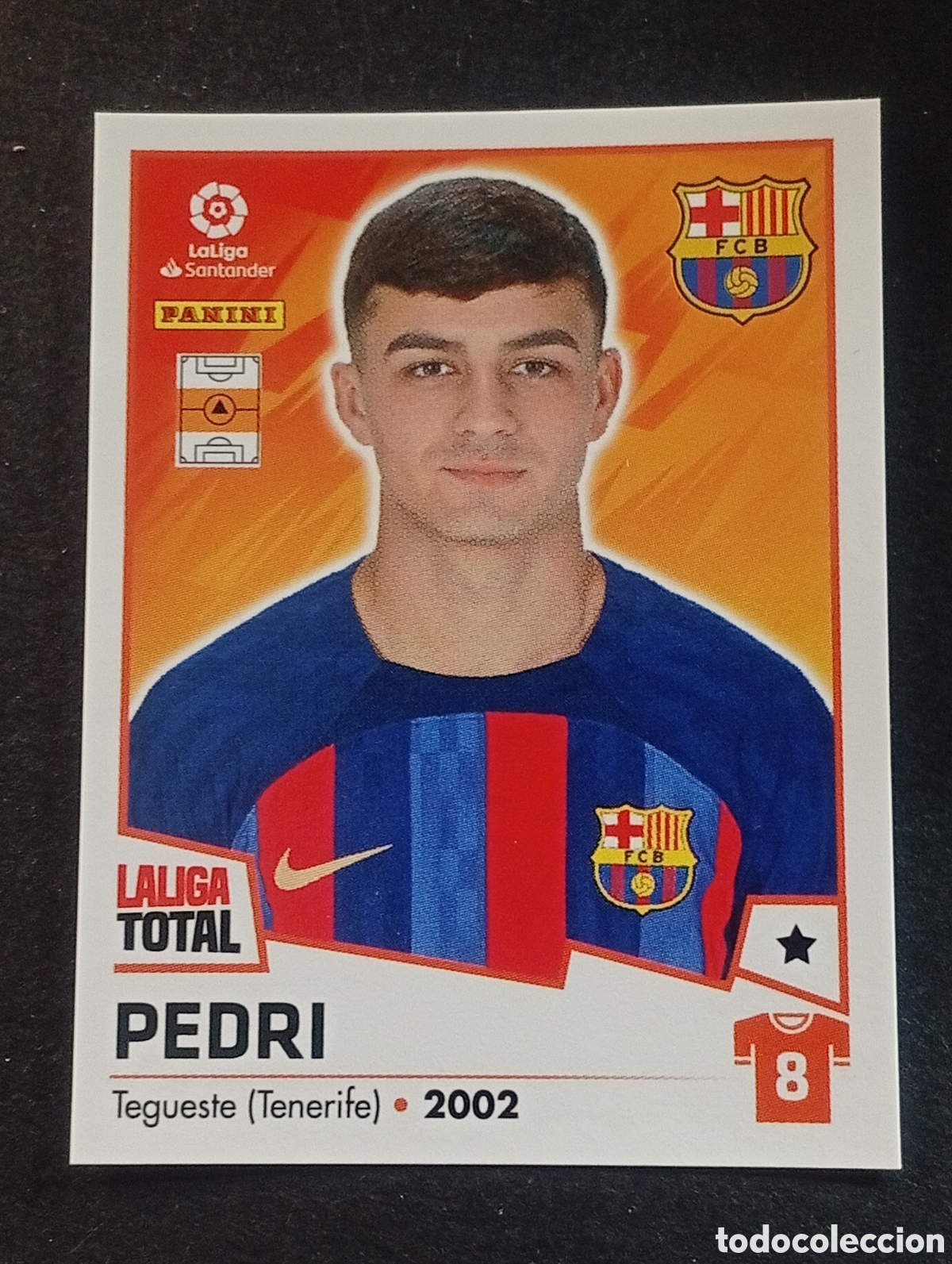 Fu&szlig;ball-Sticker: 82 PEDRI BARCELONA LALIGA TOTAL 2022 2023 22 23 LA LIGA PANINI CROMOS STICKERS ESPA&Ntilde;A SPAIN