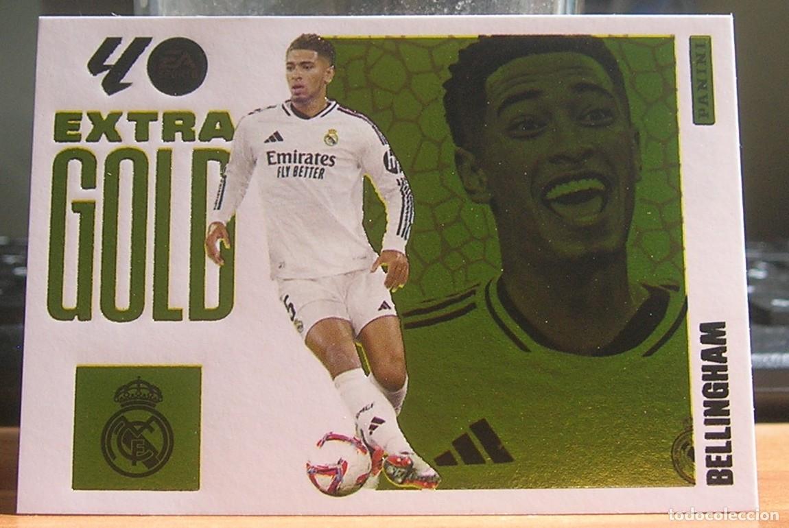 Cromos de f&uacute;tbol: PANINI EDICIONES ESTE 2025-2026 25 26 BELLINGHAM (REAL MADRID) EXTRA GOLD SIN PEGAR