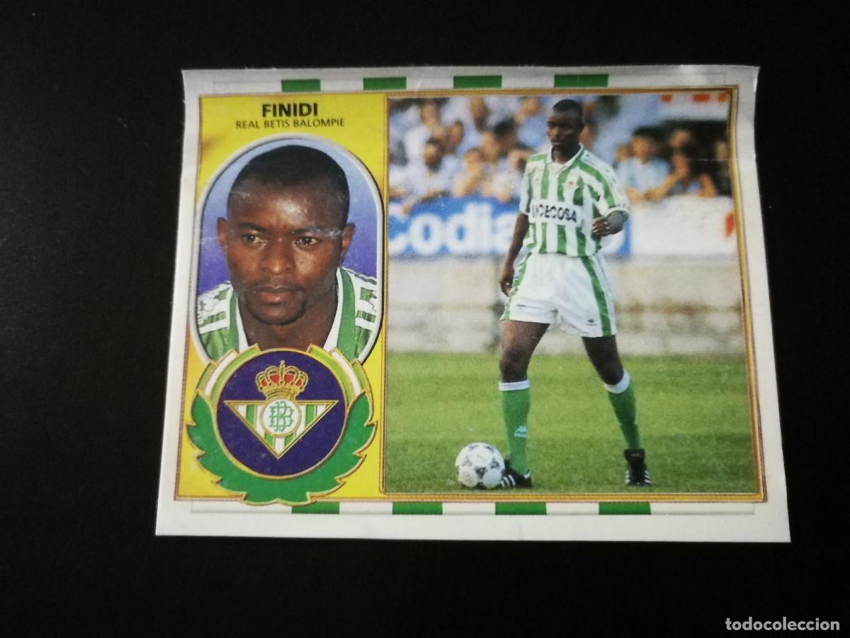 Cromos de f&uacute;tbol: Finidi Coloca Real Betis, Este 96/97 en ventanilla - Foto 1