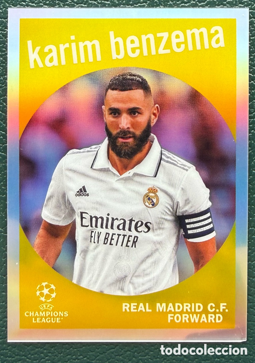Cromos de F&uacute;tbol: 59-18 KARIM BENZEMA REAL MADRID 1959 ALBUM TOPPS UEFA CLUB COMPETITIONS 2022 2023 22 23