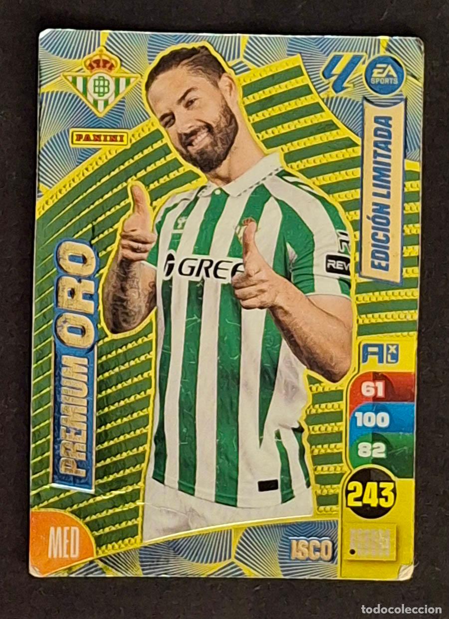 Cromos de f&uacute;tbol: ISCO BETIS, PREMIUM ORO . ADRENALYN XL. 2024-2025. LIGA 24-25
