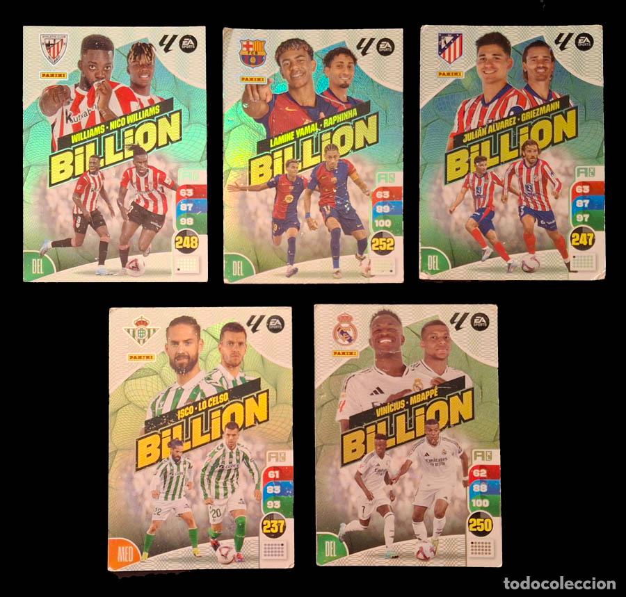 Cromos de Futebol: 5 cards Billion Adrenalyn 2024-2025 24-25