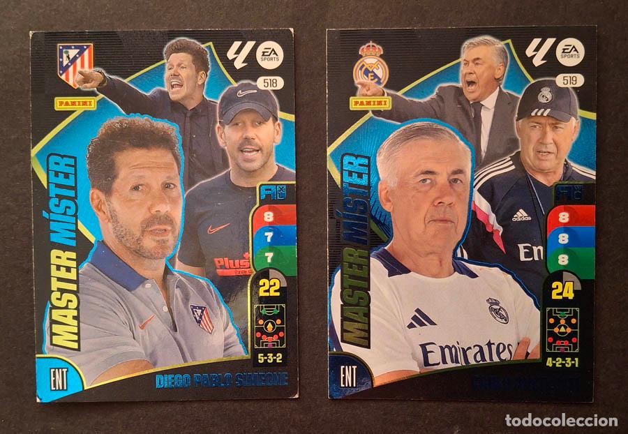 Cromos de f&uacute;tbol: 2 cards Mister Master Adrenalyn 2024-2025 24-25