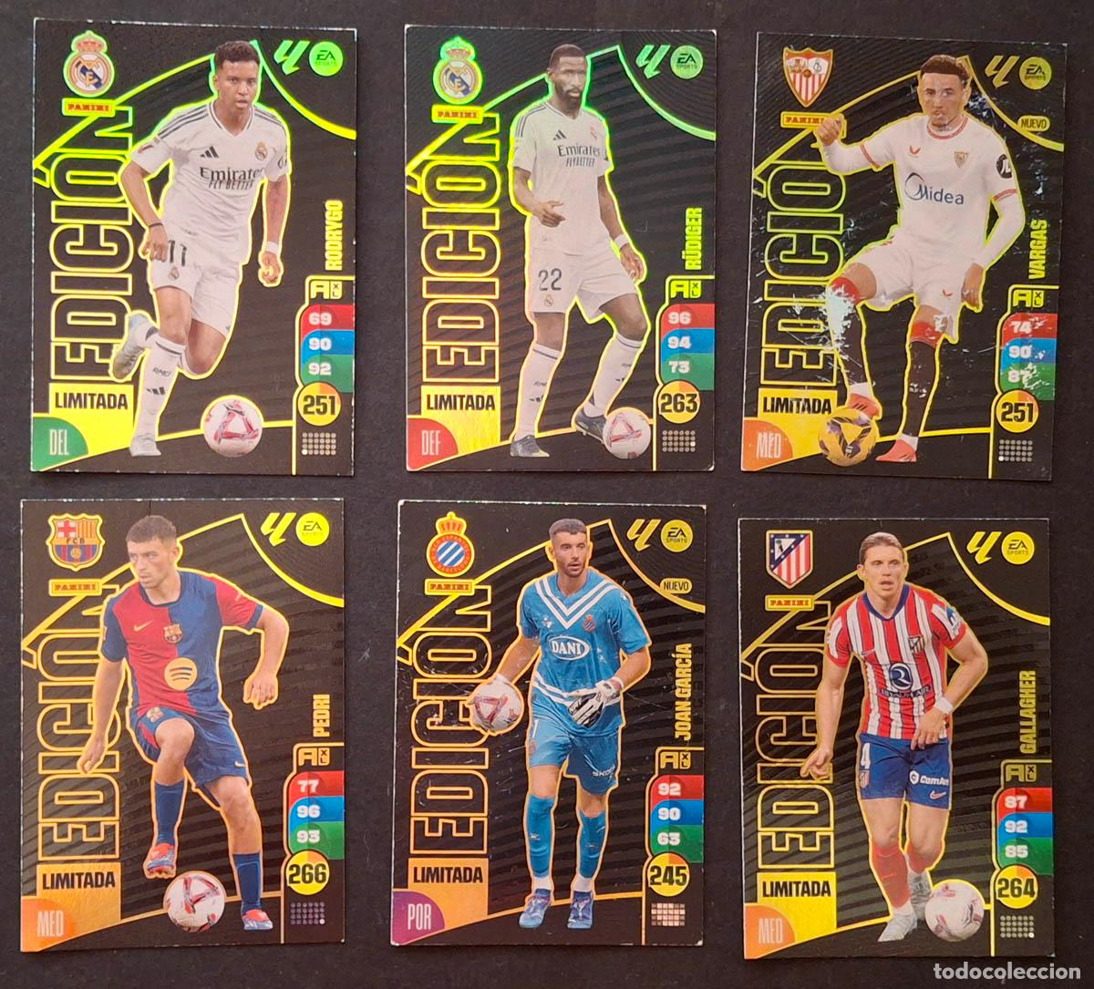 Cromos de Futebol: 6 cards Edici&oacute;n Limitada Adrenalyn 2024-2025 24-25